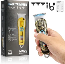 Professional Cordless Hair Clippers Beard Trimmer Kit For Men Grooming