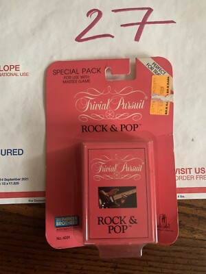 1980 TRIVIAL PURSUIT Travel Pack ROCK & POP Game Deck 6031 NEW
