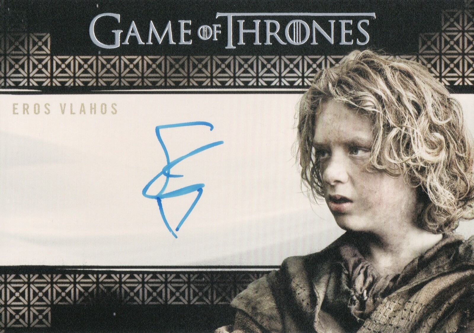 Game of Thrones Complete Series, Eros Vlahos (Lommy Greenhands) Autograph Card