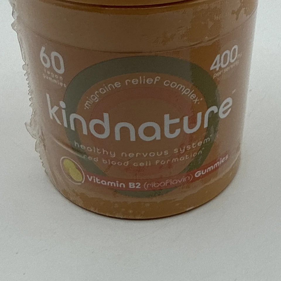 Kind Nature 维生素 B2 Gummies 核黄素 400 毫克偏头痛缓解有效期至 08/26 — 第 2/4 张图片