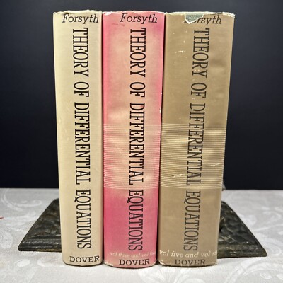 Theory of Differential Equations Forsyth 1959 HB w/ DJ Dover