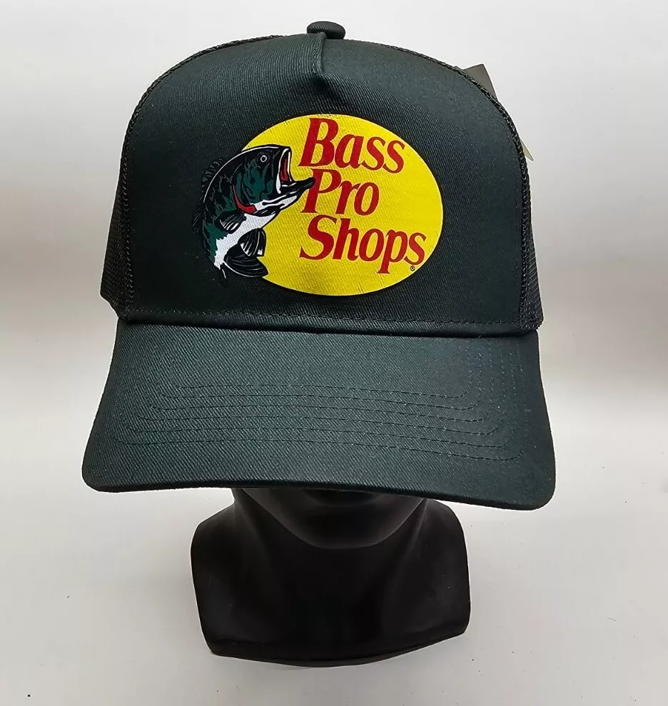 Bass Pro Shops New Fishing Trucker Hat Mesh Cap Adjustable SnapBack Dark  Green