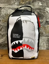 SPRAYGROUND BAG ON BAG OPTICAL ILLUSION SHARKS IN PARIS BACKPACK IN BAG W/ TAGS