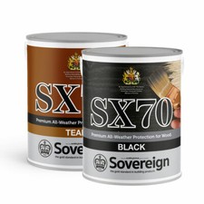 SOVEREIGN SX70 WOOD STAIN 5L Solvent Based & UV Resistant BS-EN927-1