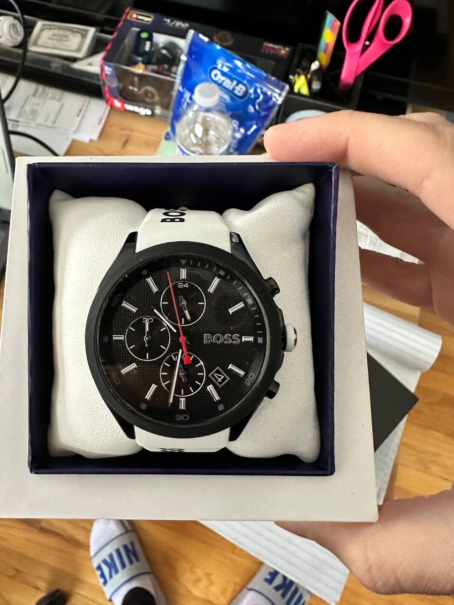 HUGO BOSS Velocity 44mm Black Stainless Steel Case with HUGO BOSS Velocity 44mm Black Stainless Steel Case with