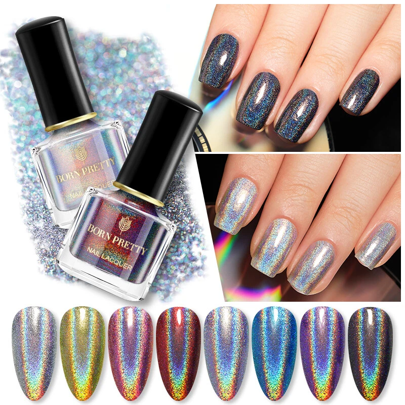 BORN PRETTY 6ml Pearl Fine Glitter Nail Polish Peel Off Nail Art Varnish  DIY