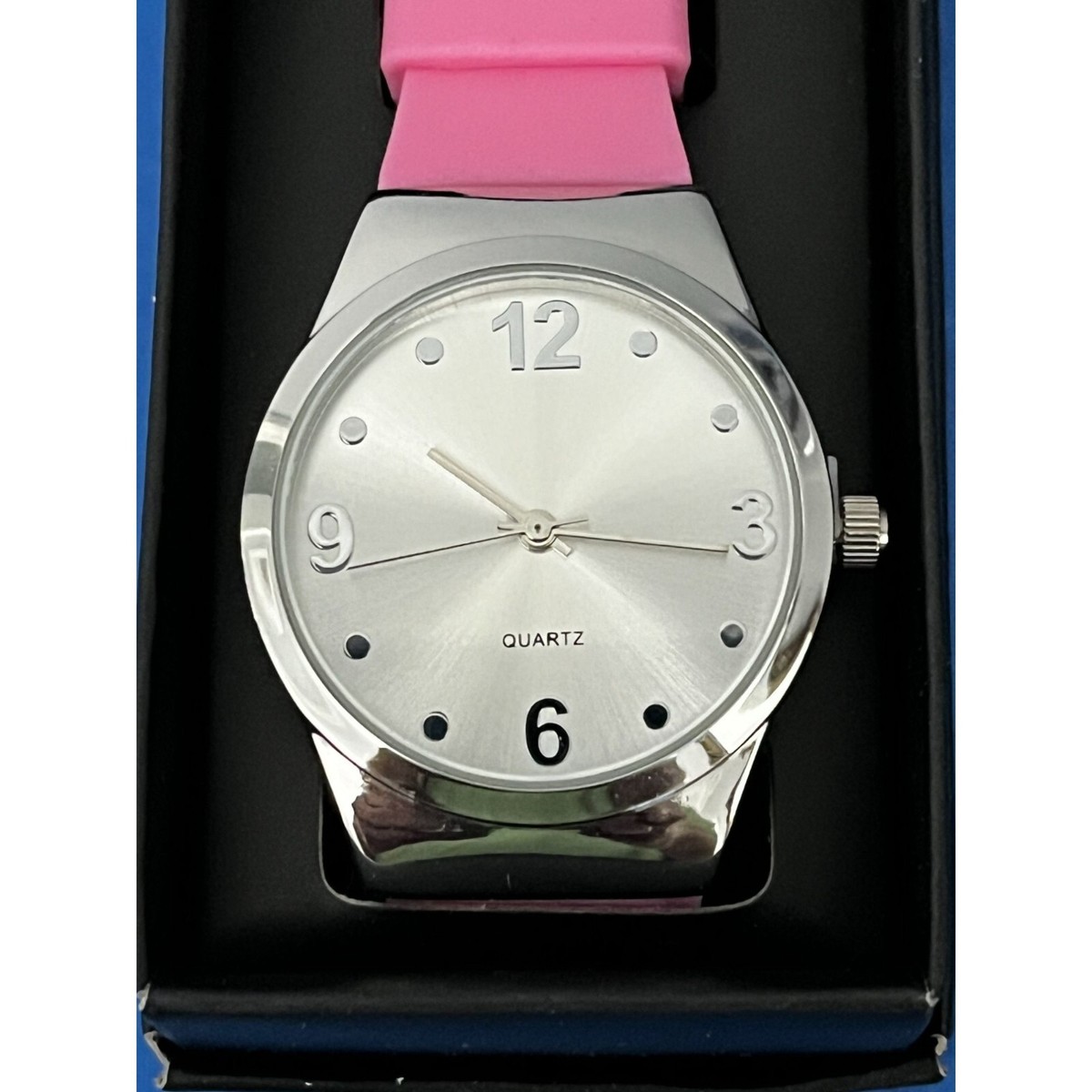 Avon Springtime Pink Silicone Strap Quartz Watch New in box  display picture 3