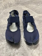 Nike Air Rifts Navy/White 454441 401 Split Toe Trainers - UK Size 9 **RARE**