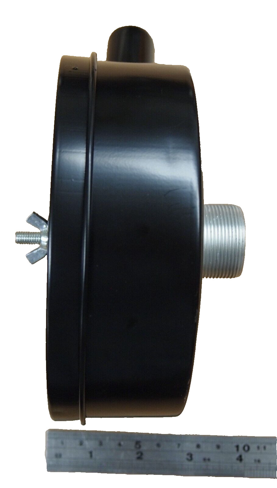 Air Compressor Intake 6" Air Filter Silencer 1" MPT Paper Cartridge Metal House