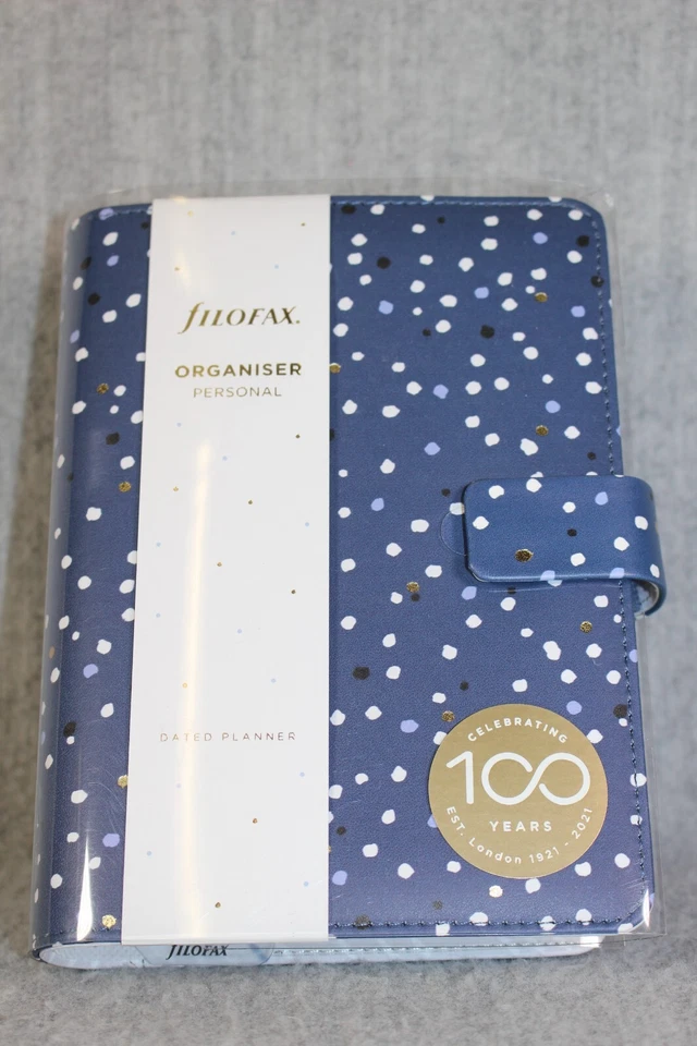 FILOFAX ORGANISER Personal New Indigo Snow Fill Life Planner Cash Stuffing 2022 - Bild 3 von 4