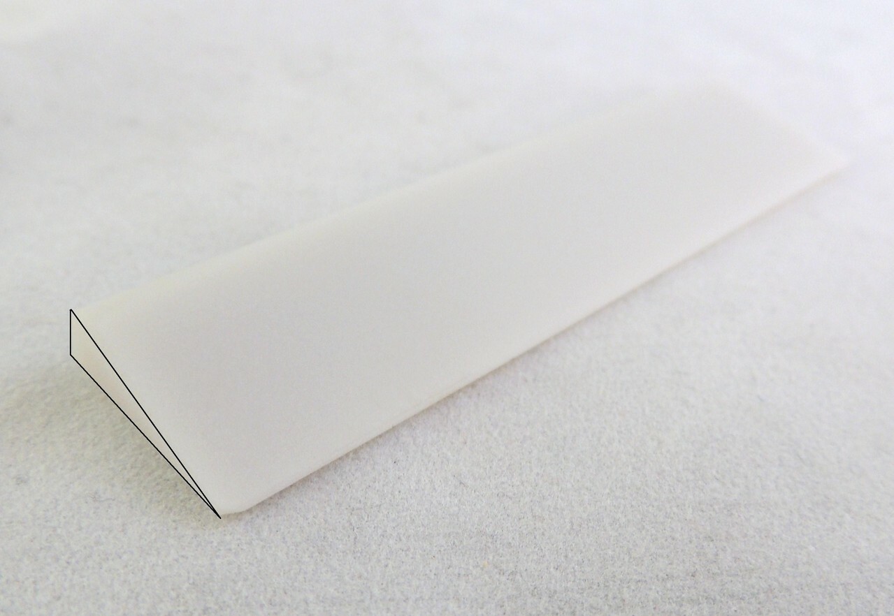Pierre Arkansas Natur Hart forme couteau l100x25mm pour aiguisage de précision