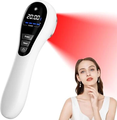 AOWO 808+650nm Rotlichttherapievorrichtung zur Schmerzlinderung LLLT mit einer Brille