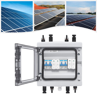 Solar PV Anlage Anschlusskasten Box 1000V, 2 Strings 2 IN 2 OUT Überspannungssch