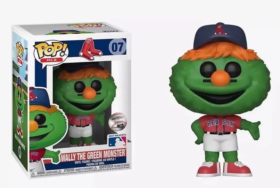 Wally The Green Monster Funko Pop! Mlb Boston Red Sox Mascot #07 Vinyl Figure