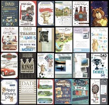 FATHER'S DAY CARD Various Titles Dad Daddy Grandad etc Fathers Day  9"x6"