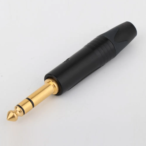 6.35mm Microphone Plug 1/4" Gold Right Angle / Straight Speaker Mono Connector - Picture 2 of 13