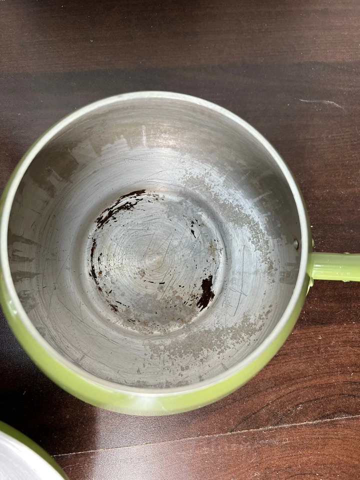 Vintage Fondue Pot Set, Mid Century Modern Fondue Rare Design Green - Image 3 of 4