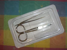Qty 1,2,3,5,10,50 SUTURE Removal kits Hospital Disposal Forcep Scissors Tweezer