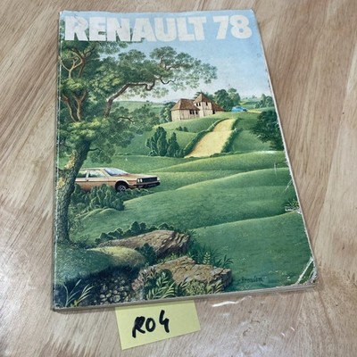 Renault 1978 catalogue estafette F4 A310 R5 Alpine R16 R20 R30 R15 R17 R12 etc