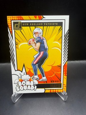 2024 Panini Donruss Drake Maye Bomb Squad Rookie (RC) #28 New England Patriots