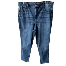 Wit Wisdom Jeans Pant Stretch Blue Denim Preppy Comfort Boho Active Classic 18