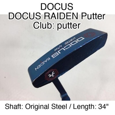 DOCUS DOCUS RAIDEN Putter putter Putter 34'' Original Steel Right-Handed