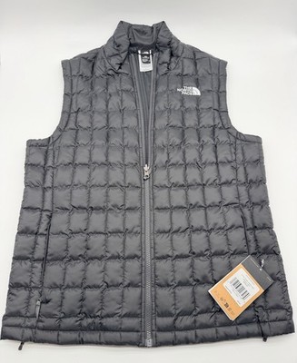 NWT The North Face Men s Thermoball Vest Insulated Full Zip - Men's Size M Gray