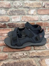 Mens Marks And Spencer’s Navy Hook And Loop Summer Sandals Size Uk 9 VGC