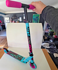 Madd Gear Flow 100 Folding Kids Inline Kick Scooter, Height Adjustable