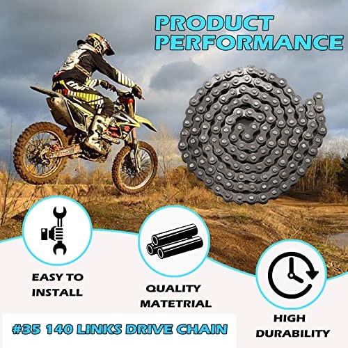 size #35, 140 links chain for Motovox Mini Bike, MBX10 CHAIN,MBX11,w/master link size #35, 140 links chain for Motovox Mini Bike, MBX10 CHAIN,MBX11,w/master link