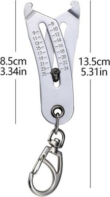 Keychain-attached Precision 2PCS Portable Precision Thread Size Checker Keychain