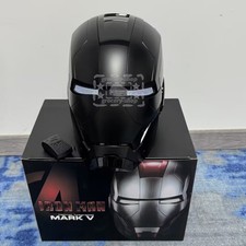 1:1 Iron Man Full Black MK5 Helmet Electronic Wearable Voice-control Mask Gift