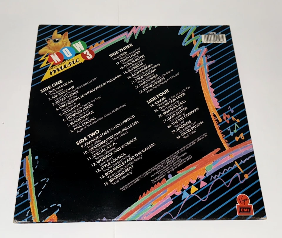 80s Rock Vinyl LP Compilation Lot Now Thats What I Call Music 3 Ozzy Duran Duran - Image 4 of 4