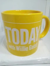 TODAY WITH WILLIE GEIST  MUG. WILLIE GEIST COFFEE MUG. SUNDAY W/ W. GEIST. B405