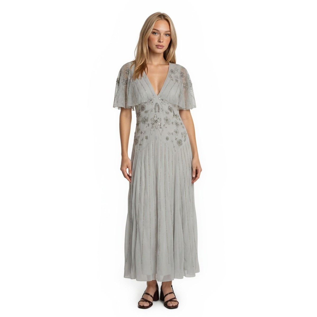 slim fit dress slacks Rent Asos Design Satin One Shoulder Maxi Dress With Waist Detail In Sage  Green main image 0