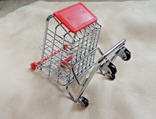 6" High Metal Doll Shopping Cart Grocery Cart