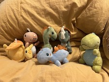 Lambs Ivy Dino-Might Multicolor Dinosaur Animals For Crib Mobile Bonus Trex
