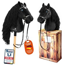 Hobby Horse Schwarz-A3 Steckenpferd inklusive...