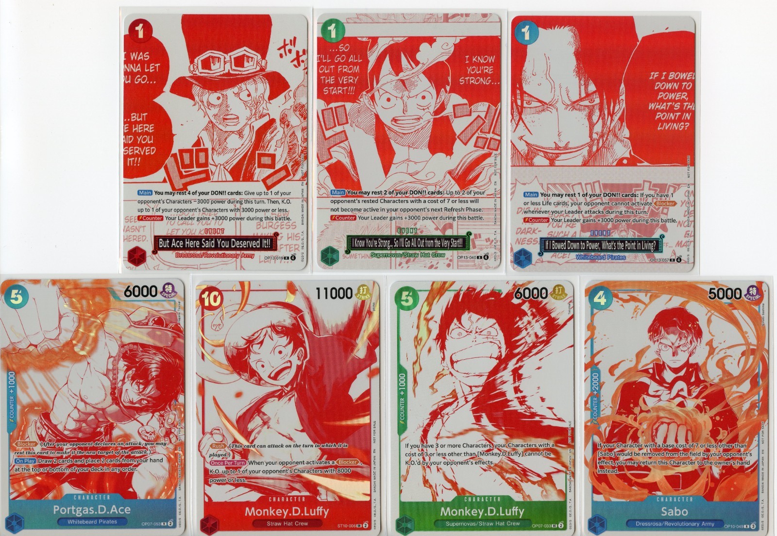 3rd Anniversary Treasure Campaign Pack One Piece TCG| English | Complete Set NM