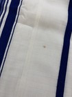 Jewish Tallit prayer shawl with Yarmulke, Hebrew embroidered velvet bag — photo 7