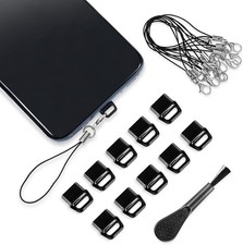 10 St&uuml;ck USB C Staubstecker Abdeckung, Typ C Port Stecker mit 10 St&uuml;ck Lanyard T