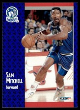 1991-92 Fleer Sam Mitchell Minnesota Timberwolves #123