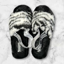 Ugg Koolaburra Furr-AH Zebra Print Slides Size 6