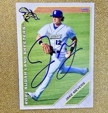 JAKE MEYERS Autograph RC On-card IP Hand Signed Rookie 2021 Choice #18 Skeeters
