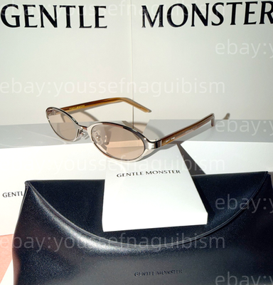 GentleMonster Sunglasses Moody 02(BR) Silver Frame Brown Lenses | eBay
