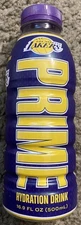 NEW 2026 LAKERS PRIME RED CHILL FLAVORED HYDRATION DRINK 16.9 PURPLE BOTTLE