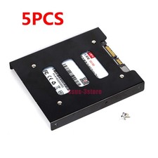 5pc 2.5" to 3.5" Bay SSD Metal Hard Drive HDD Mounting Bracket Adapter Dock/Tray