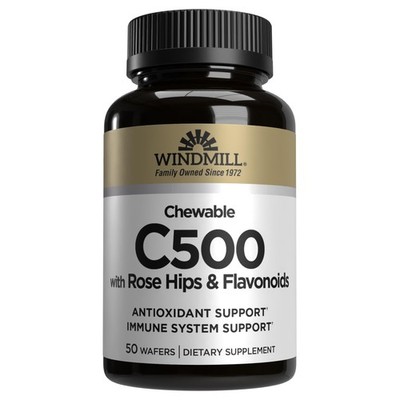 Natural Vitamins 500 mg, with Rose Hips and Bioflavonoids, Immune , Antioxida...