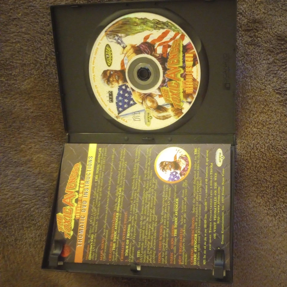 The Toxic Avenger (DVD Unrated Director's Cut 1984) W/ Guide Troma Horror + - Image 2 of 4