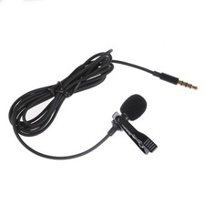 2X(Lavalier Lapel Clip-on Omnidirectional miniphone TRRS 3.5mm Jack6693